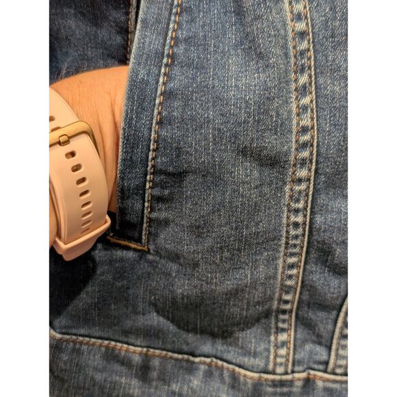 Torrid Classic Jean Jacket Plus Size 3X (22/24) Medium Wash Denim - Picture 3 of 7